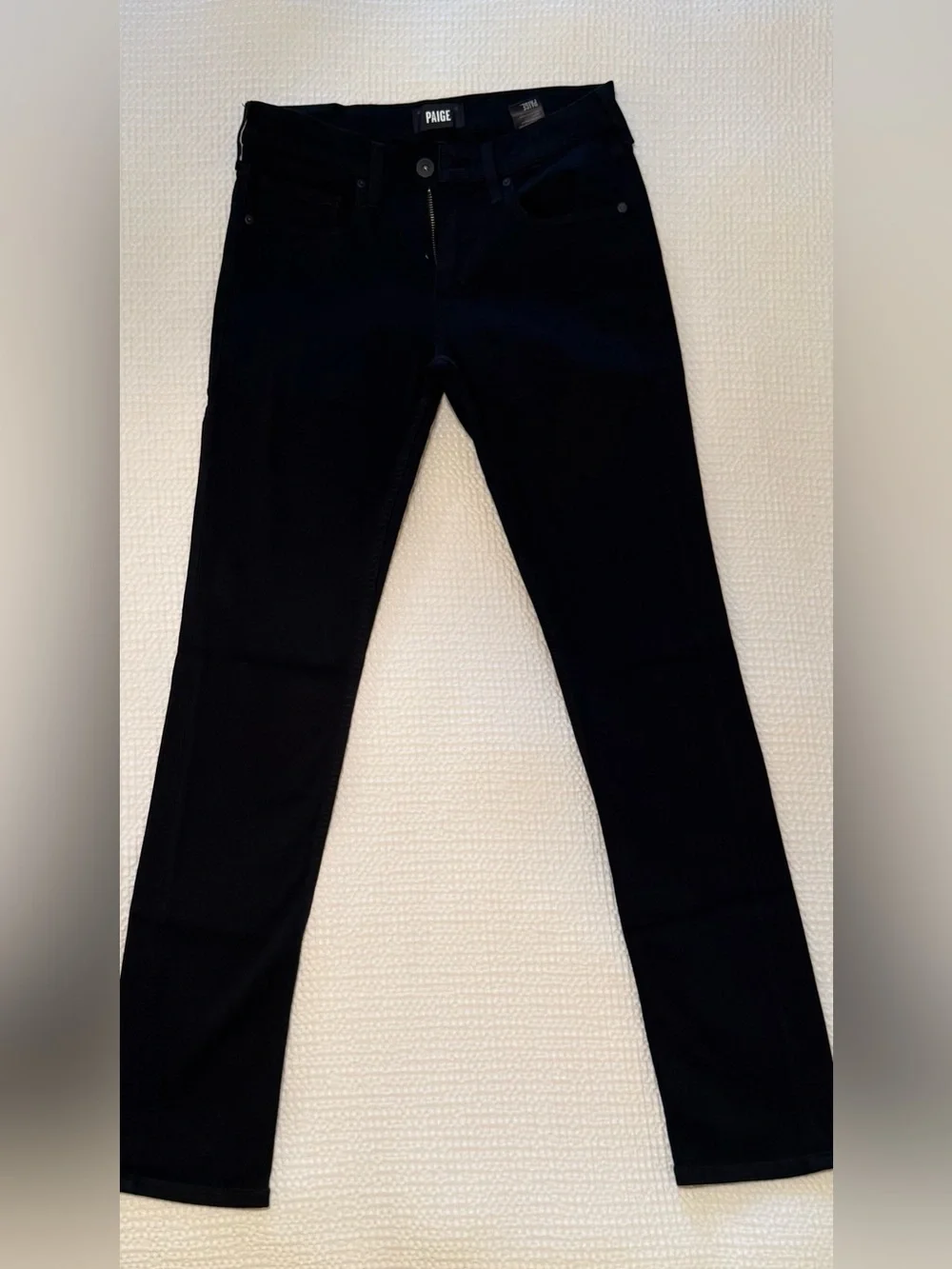 PAIGE | Men's Lennox Jeans | Black Shadow | Slim Stretch Denim | Size = 29